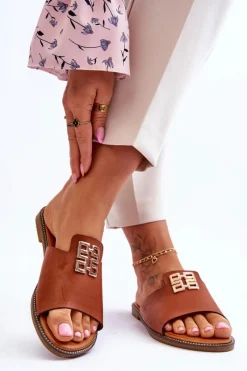 Discount Damskie Wygodne Modne Klapki Z Ozdobą Camel Ayanna Damskie Klapki Damskie Klasyczne