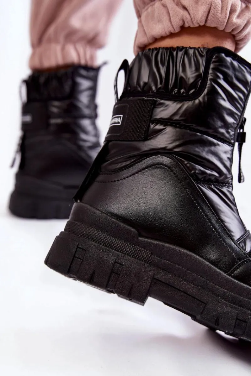 Śniegowce Damskie>Buty damskie Vinceza Damskie Wygodne Śniegowce Czarne Elodia