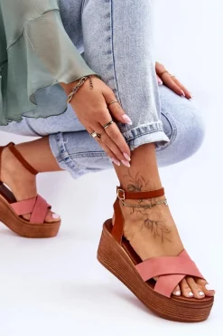 Sandały Na Koturnie><noscript><img width=