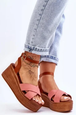 Sandały Na Koturnie><noscript><img width=