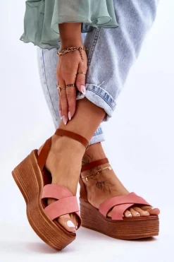 Sandały Na Koturnie><noscript><img width=