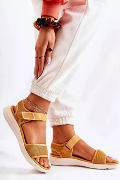 Sandały Płaskie><noscript><img width=