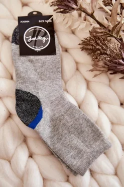 Online Damskie Wysokie Bawełniane Skarpety Szare Skarpetki|Skarpetki