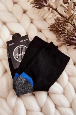 Clearance Just Play Damskie Wysokie Bawełniane Skarpety Czarne