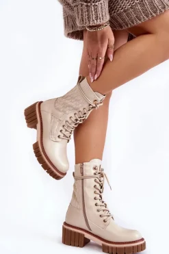 Botki Sznurowane|Botki Zimowe Damskie><noscript><img width=