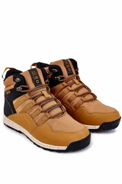 Discount Damskie Wysokie Buty Trekkingowe Big Star KK274609 Camel Damskie Trekkingowe Damskie|Damskie Trapery