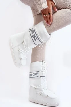 Śniegowce Damskie>Boto Damskie Wysokie Śniegowce Białe Venila