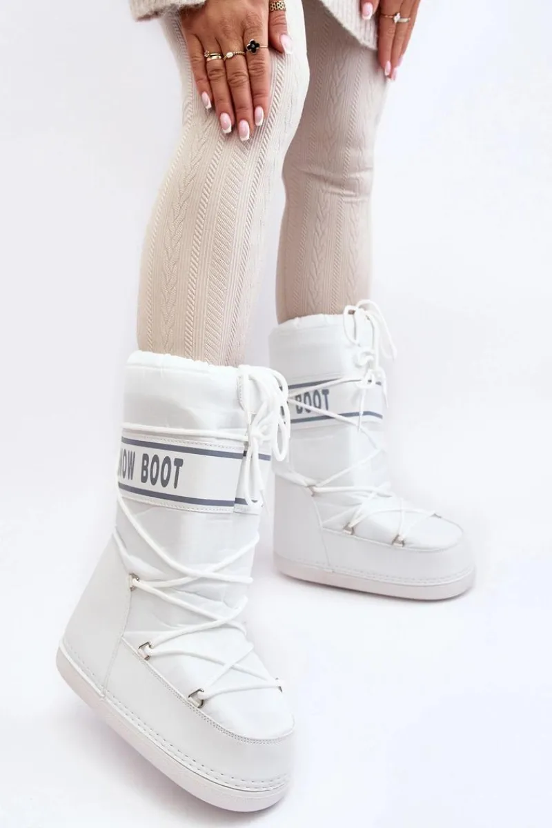 Śniegowce Damskie>Boto Damskie Wysokie Śniegowce Białe Venila