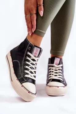 Trampki Damskie Cross Jeans|Trampki Ocieplane><noscript><img width=