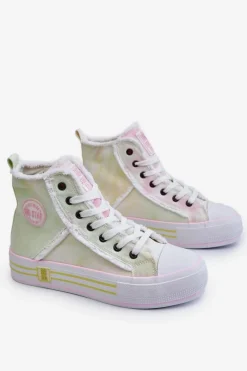 Discount Big Star Shoes Damskie Wysokie Trampki Big Star LL274177 Multikolor