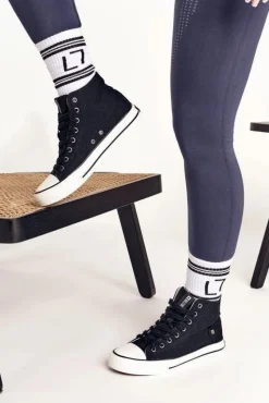 Discount Damskie Wysokie Trampki Big Star DD274330 Czarne Damskie Trampki Damskie Big Star|Trampki Damskie Wysokie