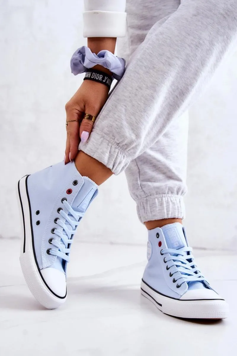 Trampki Damskie Big Star|Trampki Damskie Wysokie>Big Star Shoes Damskie Wysokie Trampki Big Star JJ274209 Niebieskie