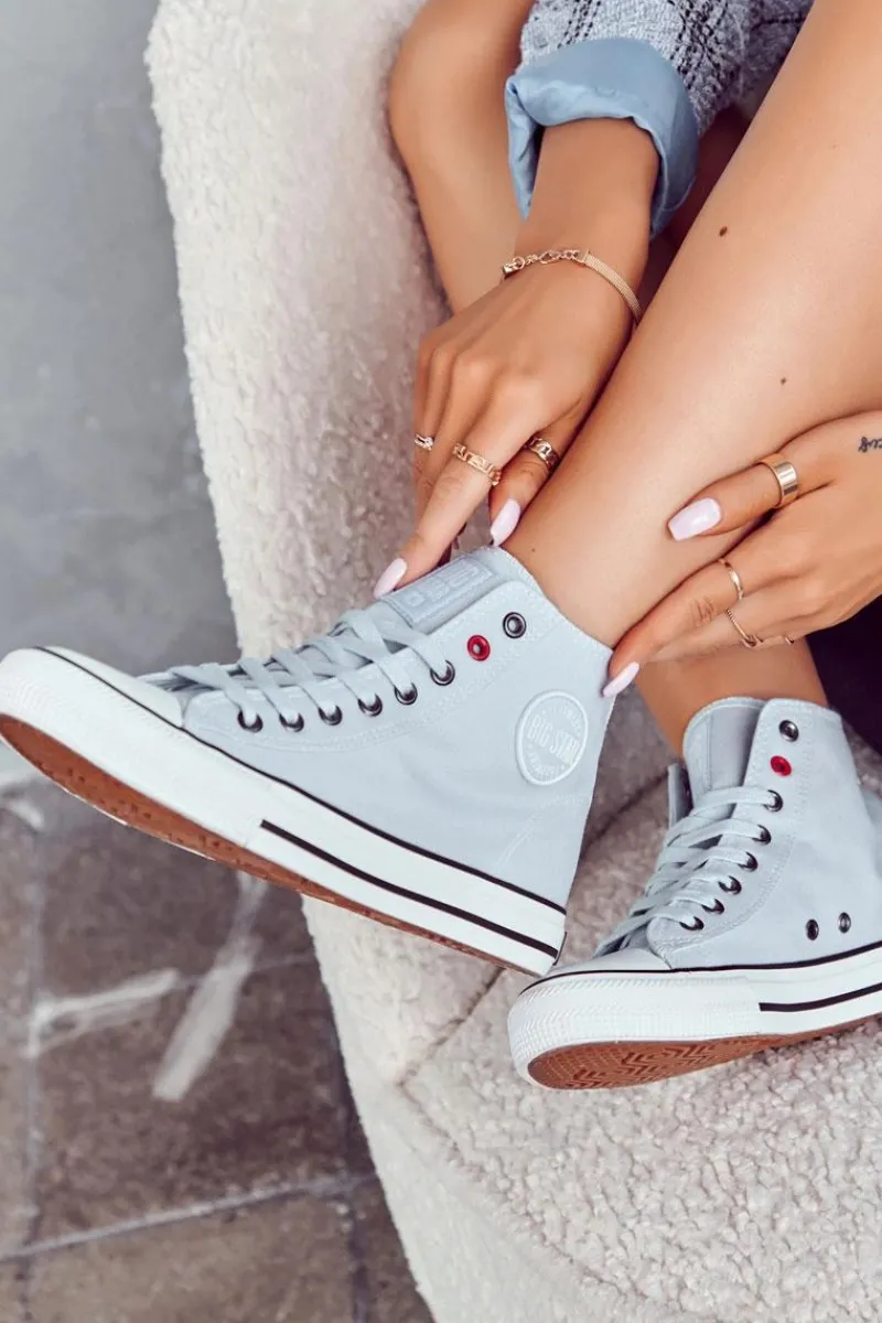 Trampki Damskie Big Star|Trampki Damskie Wysokie>Big Star Shoes Damskie Wysokie Trampki Big Star JJ274209 Niebieskie
