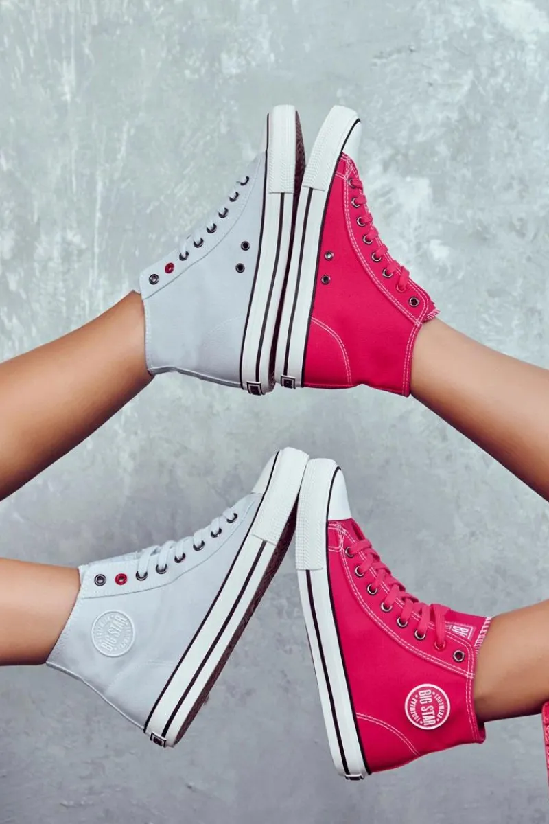 Trampki Damskie Big Star|Trampki Damskie Wysokie>Big Star Shoes Damskie Wysokie Trampki Big Star JJ274209 Niebieskie