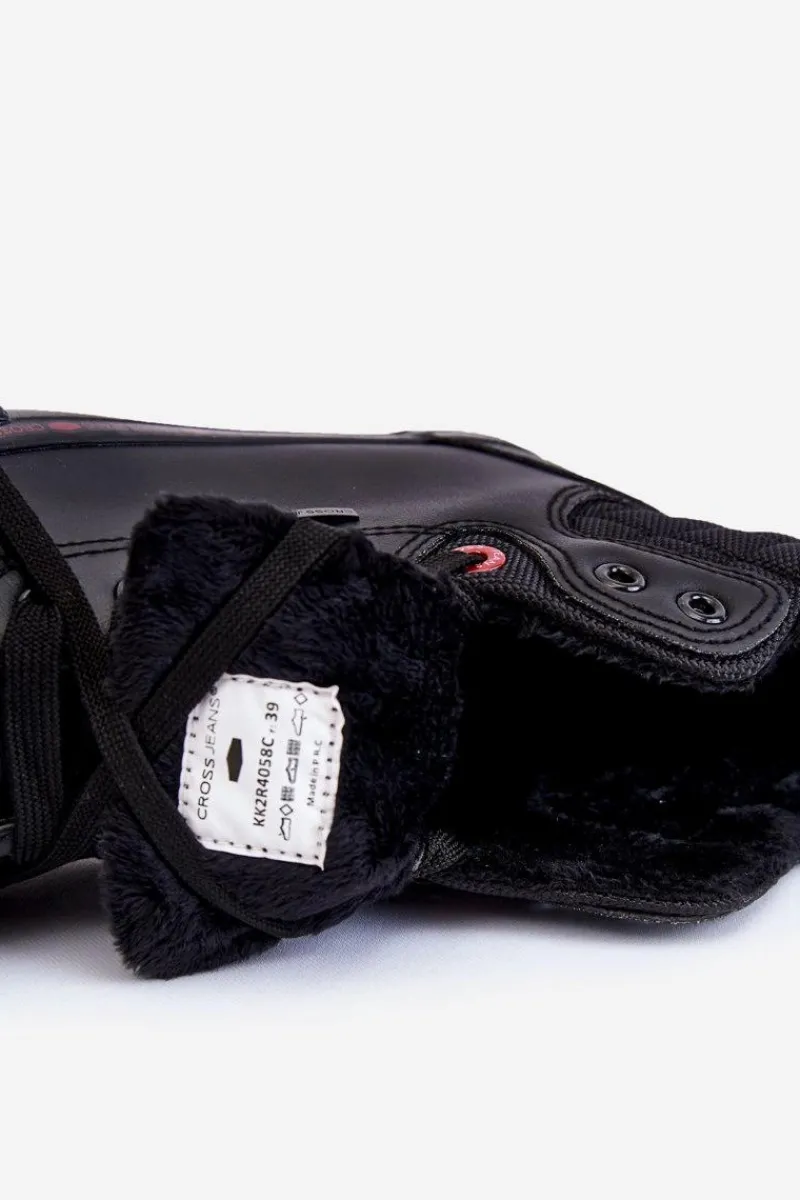 Cross Jeans Damskie Wysokie Trampki KK2R4058C Czarne Czarny