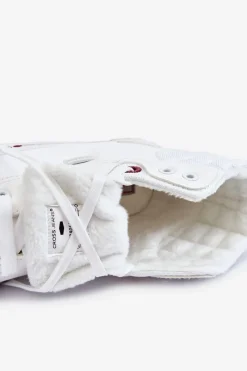 Online Damskie Wysokie Trampki KK2R4060C Białe Damskie Trampki Damskie Cross Jeans|Trampki Ocieplane