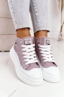 Trampki Damskie Wysokie><noscript><img width=