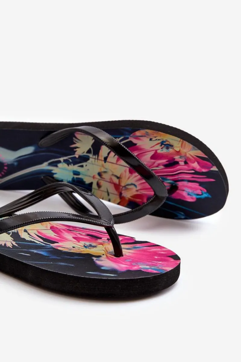 Klapki Damskie Japonki|Klapki Damskie Klasyczne>4F Damskie Wzorzyste Japonki Klapki RMM00FFLIF138-90S Multikolor