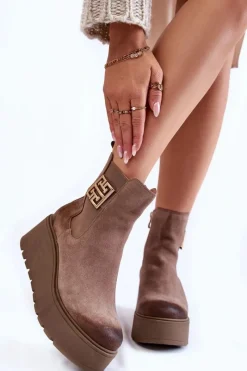 Botki Na Koturnie|Botki Zimowe Damskie><noscript><img width=