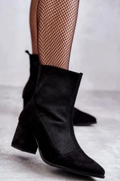 Botki Na Słupku|Czarne Botki><noscript><img width=