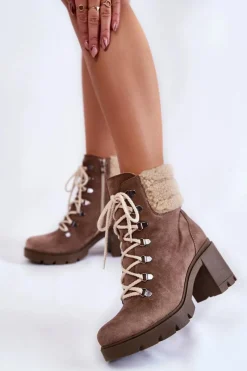 Damskie Trapery|Botki Skórzane><noscript><img width=