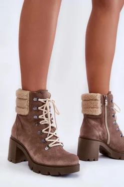 Damskie Trapery|Botki Skórzane><noscript><img width=