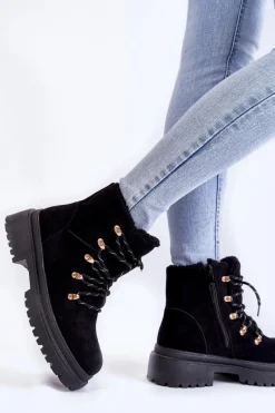 Damskie Trapery|Botki Sznurowane><noscript><img width=