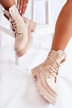 Botki Sznurowane|Botki Zimowe Damskie><noscript><img width=