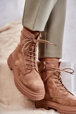 Botki Sznurowane|Czarne Botki><noscript><img width=