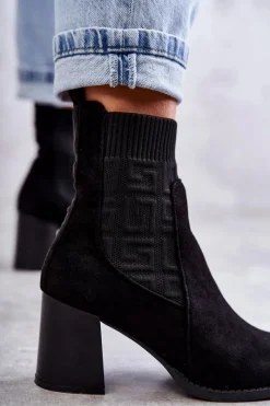 Botki Na Słupku|Czarne Botki><noscript><img width=