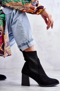 Botki Na Słupku|Czarne Botki><noscript><img width=