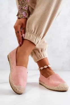 Best Damskie Zamszowe Espadryle Różowe Joaquin Damskie Czarne Espadryle