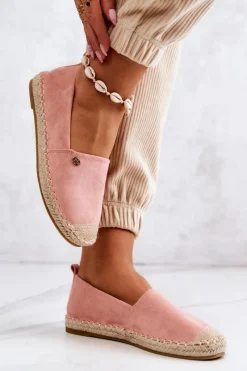 Best Damskie Zamszowe Espadryle Różowe Joaquin Damskie Czarne Espadryle