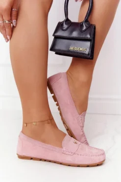 Mokasyny Damskie Zamszowe><noscript><img width=