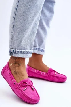 Sale Damskie Zamszowe Mokasyny Różowe Si Passione Damskie Mokasyny Damskie Zamszowe