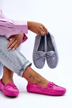 Sale Damskie Zamszowe Mokasyny Różowe Si Passione Damskie Mokasyny Damskie Zamszowe