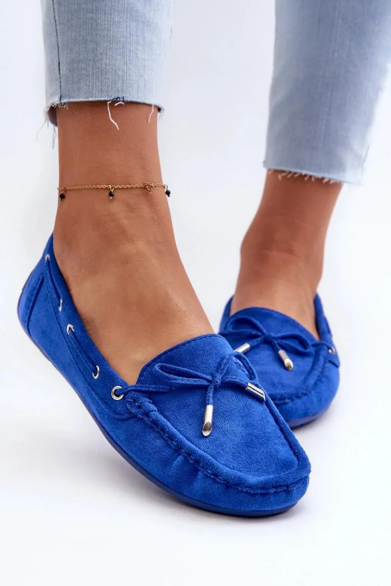 Loafersy Damskie|Mokasyny Damskie Zamszowe>Boto Damskie Zamszowe Mokasyny e Si Passione Niebieski