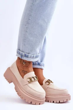 Mokasyny Na Platformie|Mokasyny Damskie Zamszowe><noscript><img width=