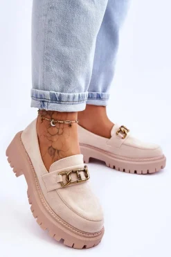 Mokasyny Na Platformie|Mokasyny Damskie Zamszowe><noscript><img width=