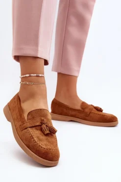 Loafersy Damskie|Mokasyny Damskie Zamszowe><noscript><img width=