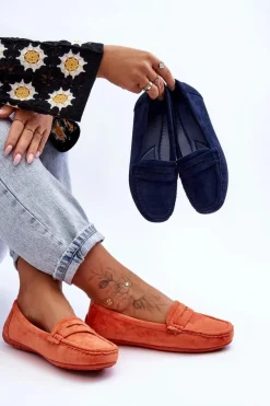 Mokasyny Damskie Zamszowe><noscript><img width=