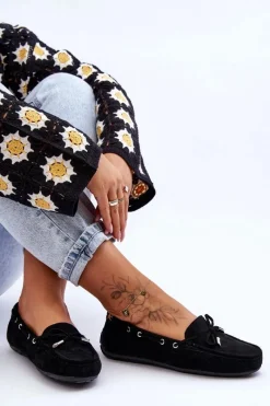 Loafersy Damskie|Mokasyny Damskie Zamszowe><noscript><img width=