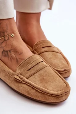 Mokasyny Damskie Zamszowe><noscript><img width=