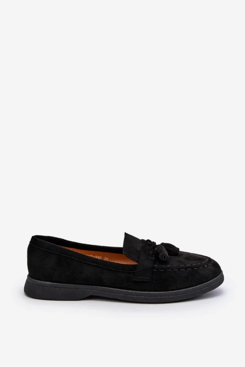 New Damskie Zamszowe Mokasyny Czarne Dansitu Damskie Loafersy Damskie|Mokasyny Damskie Zamszowe