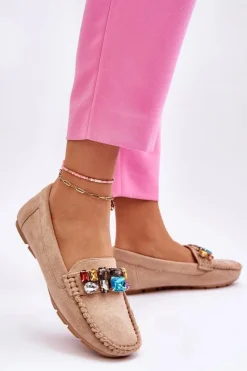 Loafersy Damskie|Mokasyny Damskie Zamszowe><noscript><img width=