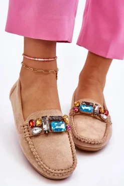 Loafersy Damskie|Mokasyny Damskie Zamszowe><noscript><img width=