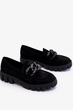 Mokasyny Na Platformie|Mokasyny Damskie Zamszowe><noscript><img width=