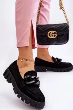 Mokasyny Na Platformie|Mokasyny Damskie Zamszowe><noscript><img width=