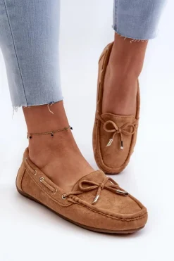 Sale Damskie Zamszowe Mokasyny Camel Si Passione Damskie Loafersy Damskie|Mokasyny Damskie Zamszowe
