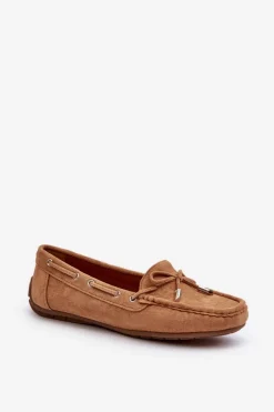 Sale Damskie Zamszowe Mokasyny Camel Si Passione Damskie Loafersy Damskie|Mokasyny Damskie Zamszowe